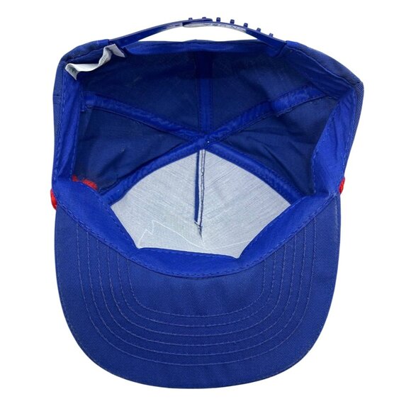 Vintage 1989 USA MADE Goodwrench NASCAR Patch Trucker Hat Snapback Cap Blue Vtg. - Picture 3 of 9